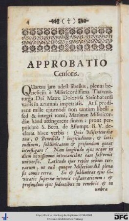 Approbatio Censoris.
