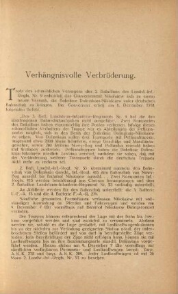 Verhängnisvolle Verbrüderung