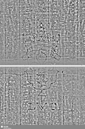 Lilienschild (gekrönt) + LVG / IV = Clavecin; S.11-14