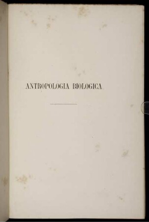 Antropologia Biologica