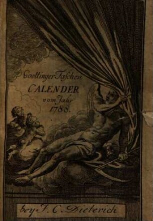 Göttinger Taschen Calender Für das Jahr .... 1788