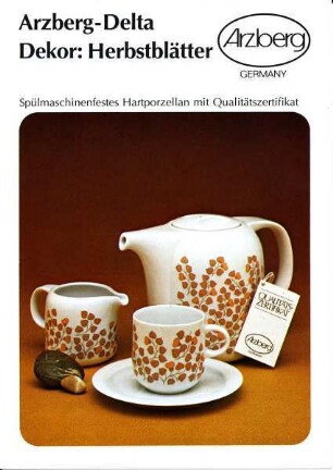 Produktprospekt "Arzberg-Delta / Dekor: Herbstblätter"