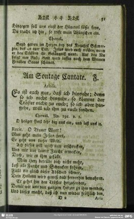 Am Sontage Cantate