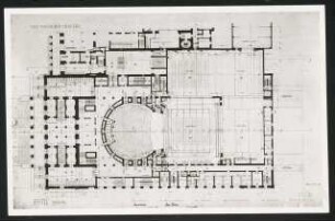 Nationaltheater, München Wiederaufbau: Grundriss Parkettgeschoss
