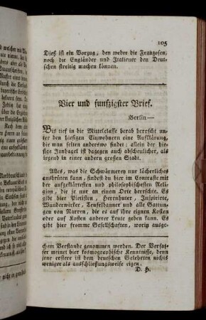 Vier und funfzigster Brief. Berlin