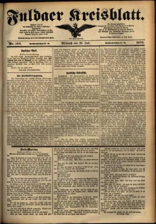Ausgabe vom Mittwoch, den 26. Juli 1905.