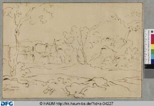 Skizze einer Landschaft