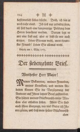 Der siebenzehnte Brief.