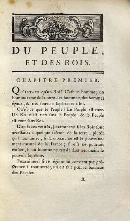 Du peuple et des Rois