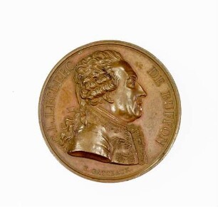 Gedenkmedaille auf den Naturforscher Georges Louis Leclerc de Buffon