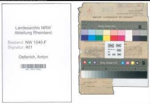 Entnazifizierung Anton Oellerich , geb. 10.08.1905 (Angestellter)