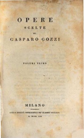 Opere scelte, 1