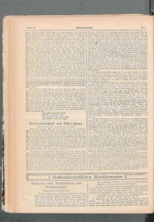 Gedanken über Volksbildung und Volksschule : [Schulpolitische Zeitfragen]