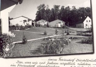 Bungalow - Feriendorf / Höhenluftkurort. Detmold. Diestelbruch. Ansichtskarte. Papierabzug