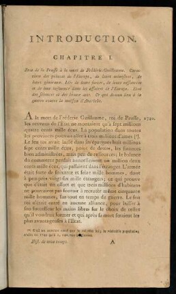 1-65, Chapitre I.