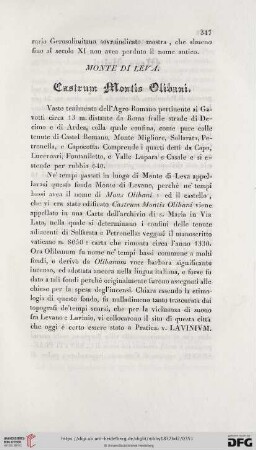 Castrum Montis Olibani