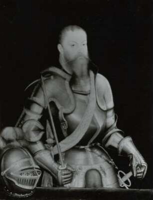 Bildnis Kurfürst Moritz von Sachsen : Gemälde, Infrarotaufnahme, 1958