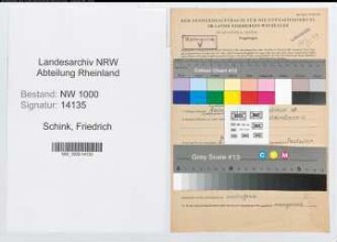 Entnazifizierung Friedrich Schink, geb. 11.09.1894 (Postsekretaer)