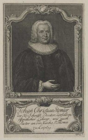 Bildnis des Johann Christian Stemler