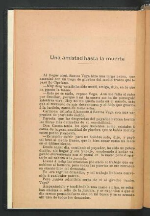 Una amistad hasta la muerte
