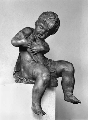 Putto mit Fisch