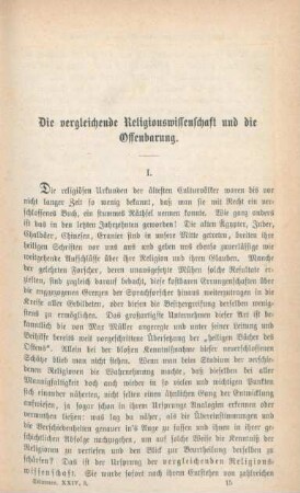 225-237 Die vergleichende Religionswissenschaft und die Offenbarung