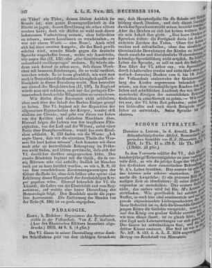 Goltzsch, E. T.: Organismus des Sprachunterrichts in der Volksschule. Essen: Bädeker 1833