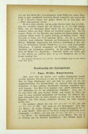 Skandinavische oder Kjölenhalbinsel