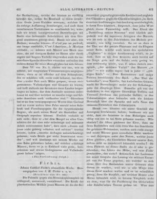 Fichte, J. G.: Johann Gottlieb Fichte's sämmtliche Werke. Bd. 1-8. Hrsg. v.I. H. Fichte. Berlin: Veit 1845-46 (Beschluss von Nr. 195)