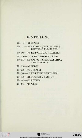 Einteilung