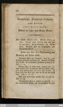 42ste Lection. (22ste Fortsetzung.) Schluß der Lehre vom Sohne Gottes.
