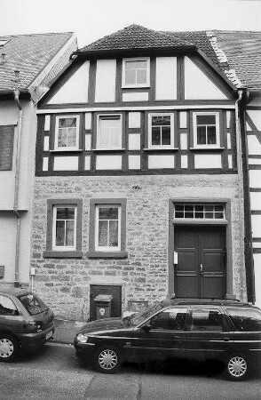 Wohnhaus, Fachwerk; Gelnhausen, Töpfergasse 6
