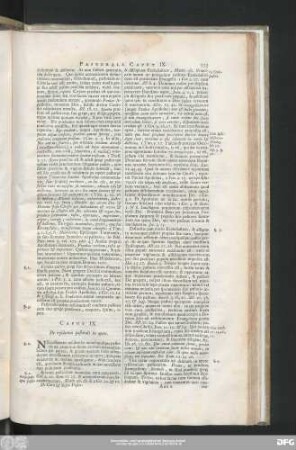 Caput IX. De residentia pastorali in opere.