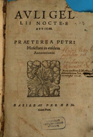 Auli Gellii noctes Atticae