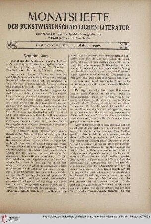 Fünftes/Sechstes Heft (Mai/Juni 1907)