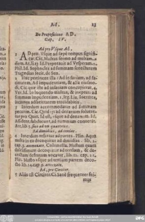 De Praepositione Ad. Cap. IV.
