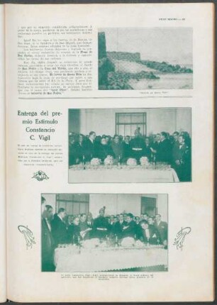 Entrega del premio Estímulo Constancio C. Vigil