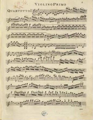 Trois quatuors : pour 2 violons, alto & basse ; oeuvre 1 libro 1