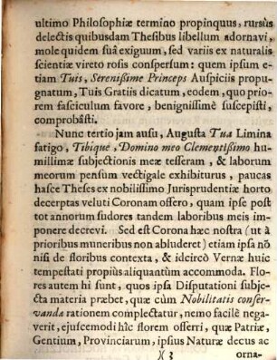 Disputatio Juridica De Remediis Conservandae Nobilitatis Bavaricae Seu De Renuntiatione Successionis Filiarum Illustrium, Fideicommissis Familiarum, & Iure Retractus ex constitutione Pragmatica de Anno 1672. Aprilis 20. eidem competentibus : Pars I. De Renuntiatione filiarum Illustrium