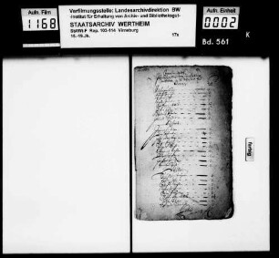Geldrechnung für [Hartmann Gottfried] v. Steinkallenfels