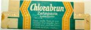 Packung für "Chlorabrunn Zahnpasta"