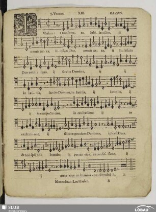 XIII. Jubilate Deo omnis terra