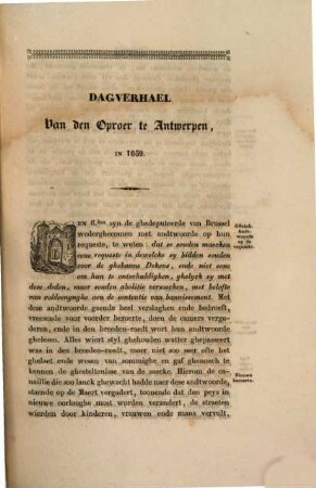 Maatschappij der Vlaemsche Bibliophilen. 1. Ser., 2. 1839