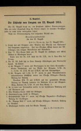 II. Die Schlacht von Longwy am 22. August 1914