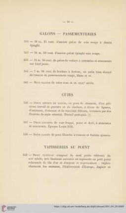 Cuirs (Nr. 546 - 548)