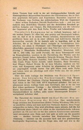 382 [Rezension] Kampmann, Theoderich, Gelebter Glaube