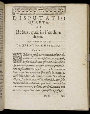 Disputatio Quarta