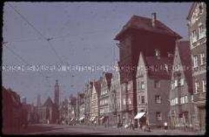 Blick in die Jakoberstraße in Augsburg
