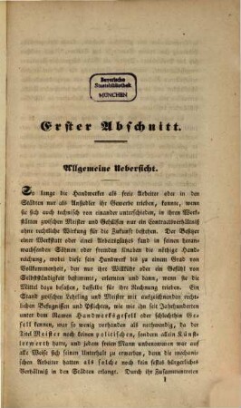 Grundzüge der Verfassung des Gesellen wesens der deutschen Handwerker ...