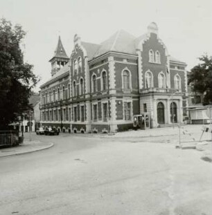 Spremberg. Postamt : Spremberg, Poststraße 1 /Ecke Lange Straße. Postamt (1883, 1890). Eckansicht